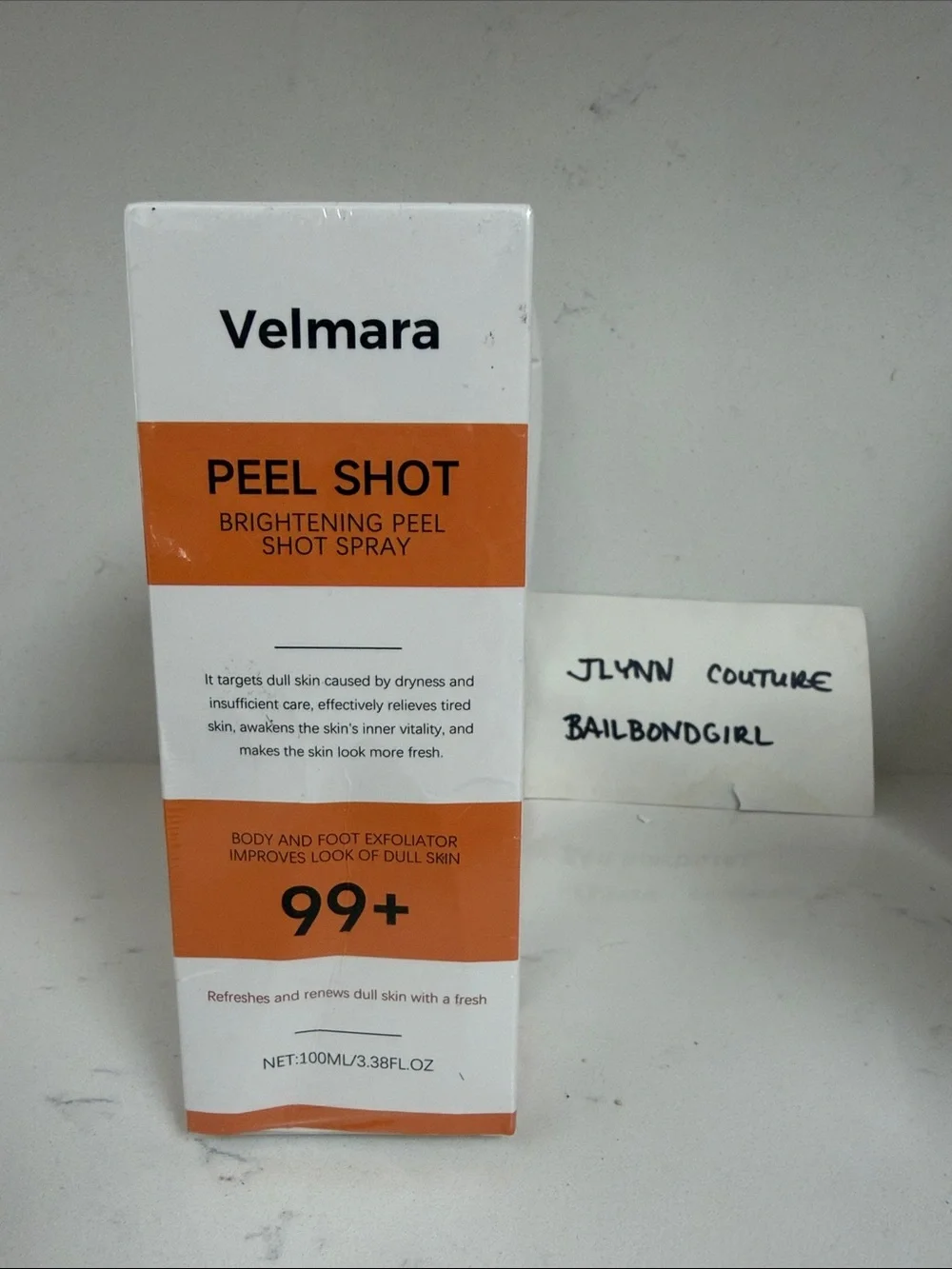 Peel Shot Brightening Peel Spray — Orange & White evens skin ton! New sealed